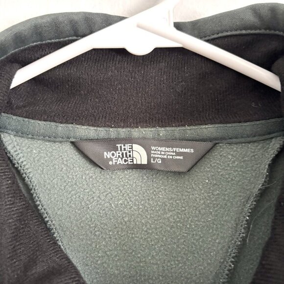 The North Face Green Full Zip Mock Neck Jacket Women’s Size Large - Picture 3 of 7